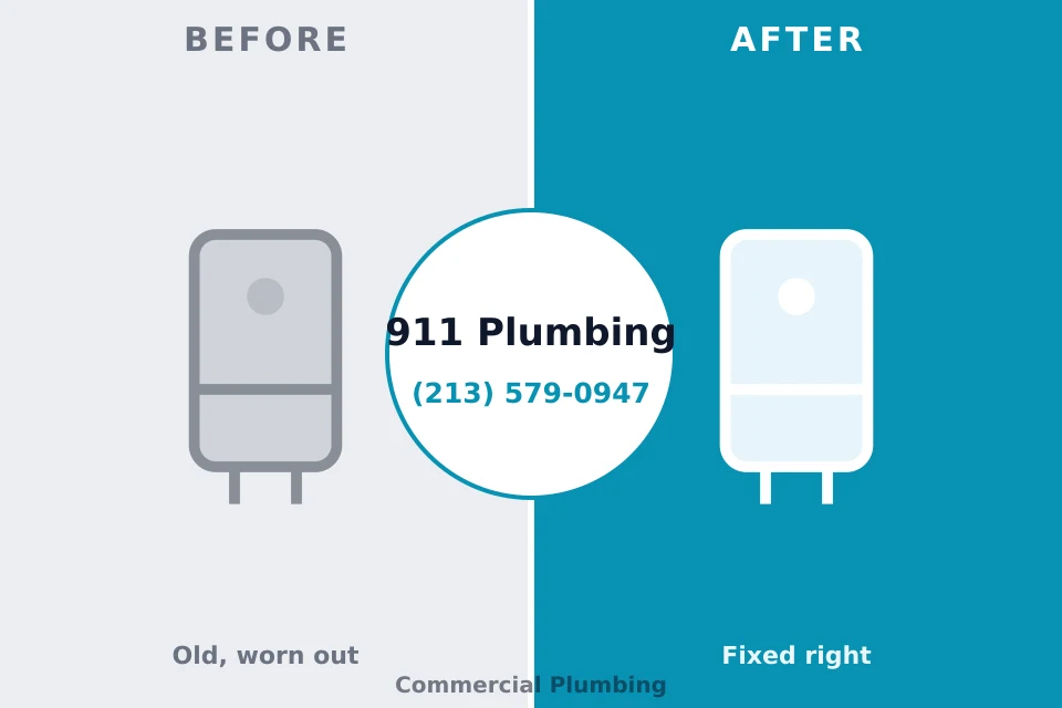 Before and after: plumbing repair Lake Barrington, IL